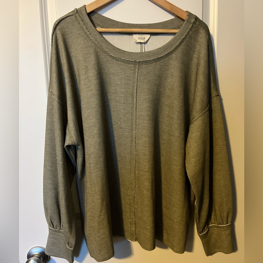 Perch by blu pepper long sleeve drop shoulder top